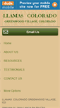 Mobile Screenshot of llamascolorado.com